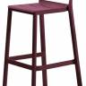 Стул пластиковый барный Cassia Stool бургунди 490х485х1000 мм