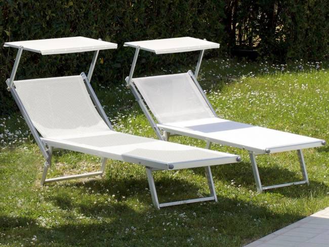 Шезлонг-лежак металлический Big серебристый 2040х840х470 мм Шезлонг-лежак металлический Big серебристый 2040х840х470 мм