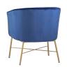 Кресло Шале велюр синий