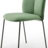Стул с обивкой Mentha Pop антрацит, зеленый 500х550х820 мм