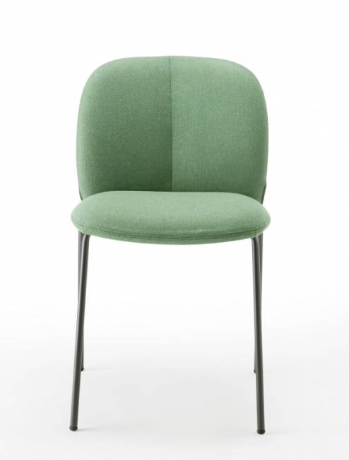 Стул с обивкой Mentha Pop антрацит, зеленый 500х550х820 мм