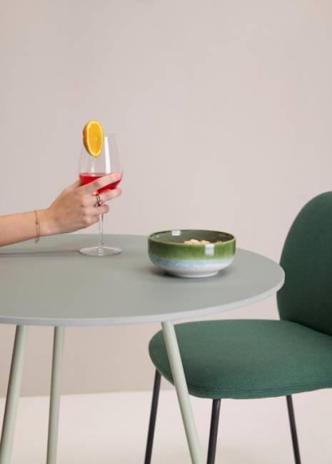 Стул с обивкой Mentha Pop антрацит, зеленый 500х550х820 мм