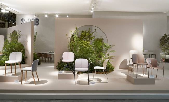 Стул с обивкой Mentha Pop антрацит, зеленый 500х550х820 мм