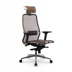 Кресло Samurai S-3.041 MPES, светло-коричневый, подголовник светло-коричневый