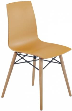 Стул пластиковый X-Treme-S Wox Pro Beech Wood темно-желтый 470х500х840 мм
