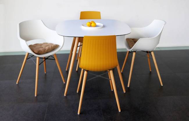 Стул пластиковый X-Treme-S Wox Pro Beech Wood темно-желтый 470х500х840 мм