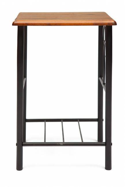 Тумба прикроватная PICCOLO металл/гевея, 37х40х60см, черный/красный дуб черный/красный дуб металл/гевея