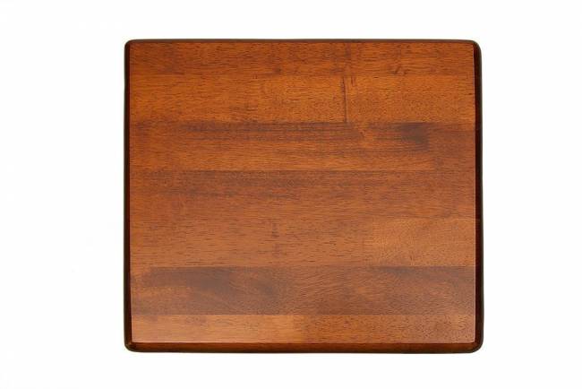 Тумба прикроватная PICCOLO металл/гевея, 37х40х60см, черный/красный дуб черный/красный дуб металл/гевея