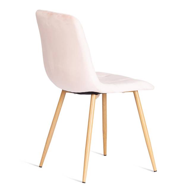 Стул CHILLY (mod. 7094-1) / 1 шт. в упаковке вельвет/металл, 44,5х52,5х86 см, pink (розовый) HLR39 / натуральный pink (розовый) HLR39 / натуральный вельвет/металл