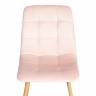 Стул CHILLY (mod. 7094-1) / 1 шт. в упаковке вельвет/металл, 44,5х52,5х86 см, pink (розовый) HLR39 / натуральный pink (розовый) HLR39 / натуральный вельвет/металл
