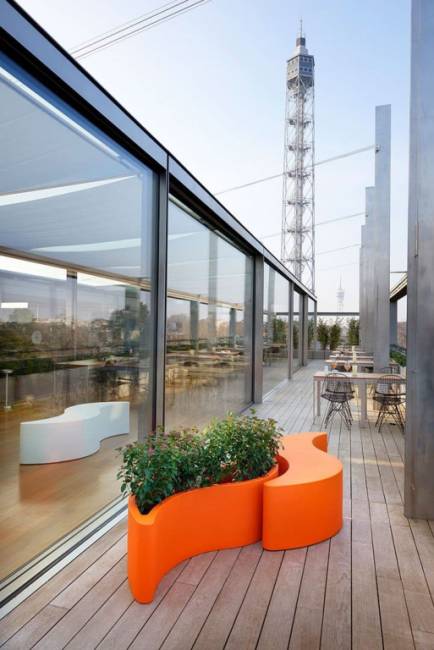 Скамья пластиковая Wave Standard 1600х600х450 мм