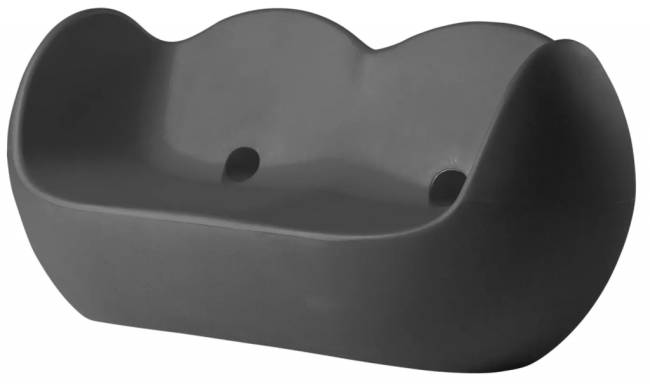 Диван пластиковый Blossy Standard слоновый серый 1590x850х750 мм Диван пластиковый Blossy Standard слоновый серый 1590x850х750 мм