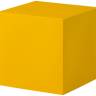 Пуф пластиковый Cubo 40 Standard шафрановый желтый 430х430х430 мм