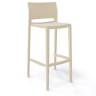 Стул пластиковый барный Bakhita 76 песочный 480х470х1030 мм Стул пластиковый барный Bakhita 76 песочный 480х470х1030 мм