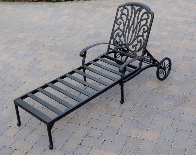 Литой шезлонг из алюминия Bernie