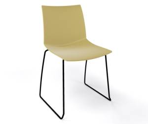 Стул пластиковый Kanvas S зеленый шалфей 500х500х790 мм