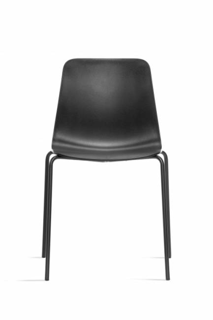 Стул пластиковый Unik NA черный 450х410х800 мм