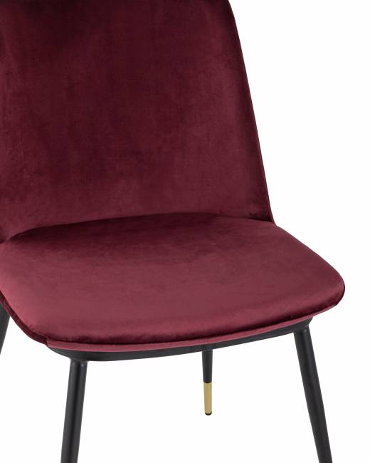 Стул Мелисса велюр бордовый 2 шт