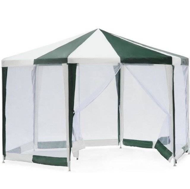 Садовый тент шатер GREEN GLADE  бело-зеленый