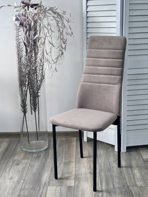 Стул МОНАКО Marseille-16 Капучино, велюр / Черный каркас M-City