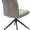 Стул YOHAN 360 град. поворот. KN01-04 Светло-серый, ткань / Черный, ®DISAUR