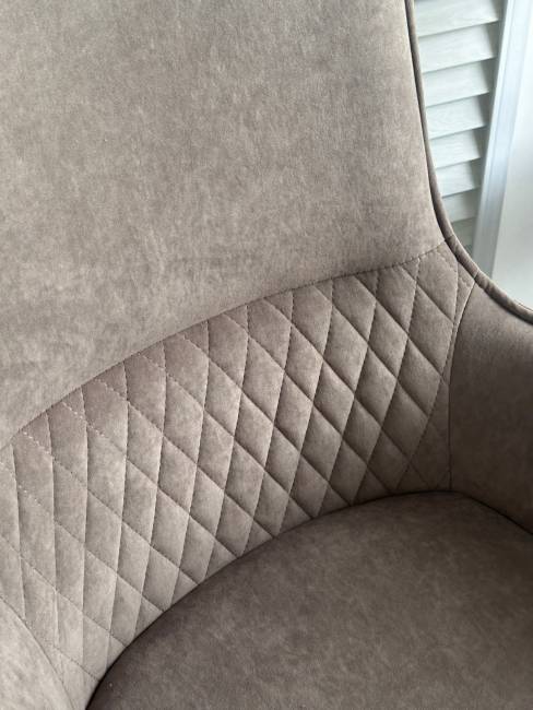 Стул GALAXY, 360 град. поворот. B5 Капучино, велюр / черный каркас, М-City