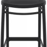 Стул пластиковый барный Marcel Bar 75 черный 450х520х1060 мм