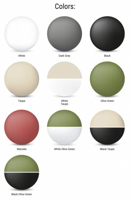 Кресло пластиковое Tulum темно-серый 550х520х790 мм