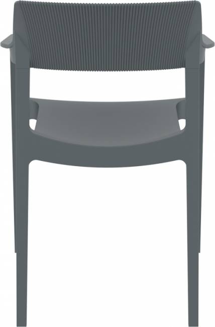 Кресло пластиковое Tulum темно-серый 550х520х790 мм
