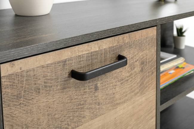 Комод с тумбой для обуви с ящиками и вешалкой для верхней одежды Трувор цвет дуб гранж песочный/интра