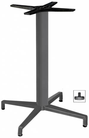 Подстолье металлическое Maxi Domino антрацит 720х720х730 мм