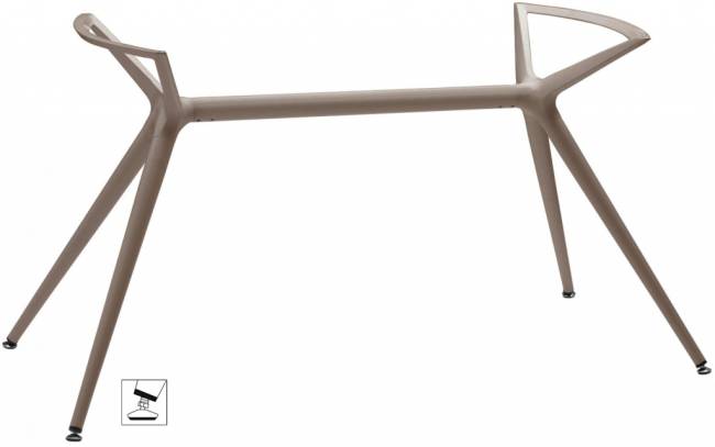 Подстолье металлическое двойное Metropolis L тортора 1060х620х740 мм