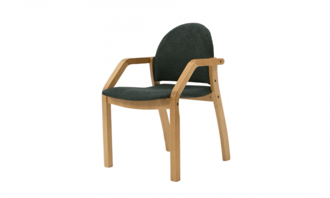 Стул-кресло Джуно 2.0 натур/зелёный
