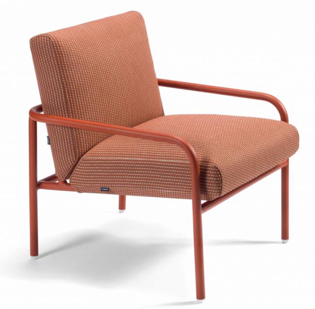 Кресло металлическое с подушками Pilar Lounge 700х790х815 мм Кресло металлическое с подушками Pilar Lounge 700х790х815 мм