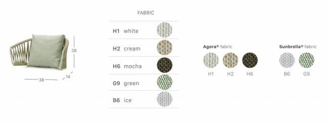 Подушка на спинку кресла Lisa Filo Nest 380х140х380 мм