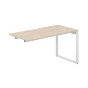 AG.185.AR.V.72.WH / Секция рабочей станции 1400х700х750 / профиль О-образный: 70х20 белый; столешница с вырезом; столешница: акация равелло