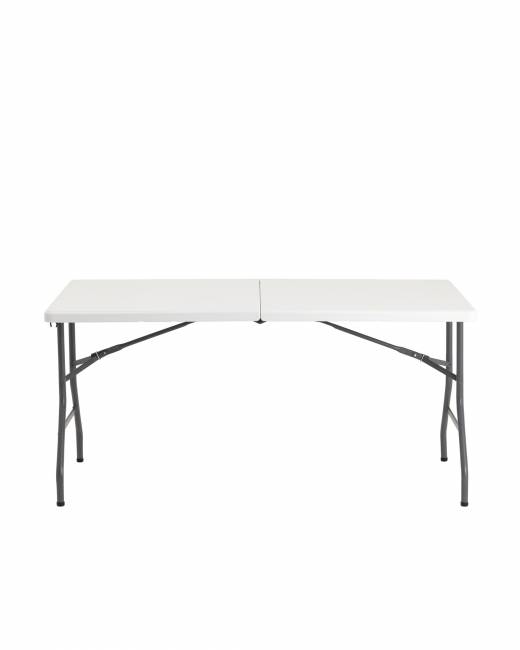 Стол складной чемодан 152*74*74 белый