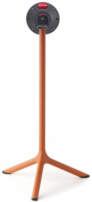 Стол ламинированный барный складной Tripe Folding терракотовый, белый Ø600х1100 мм