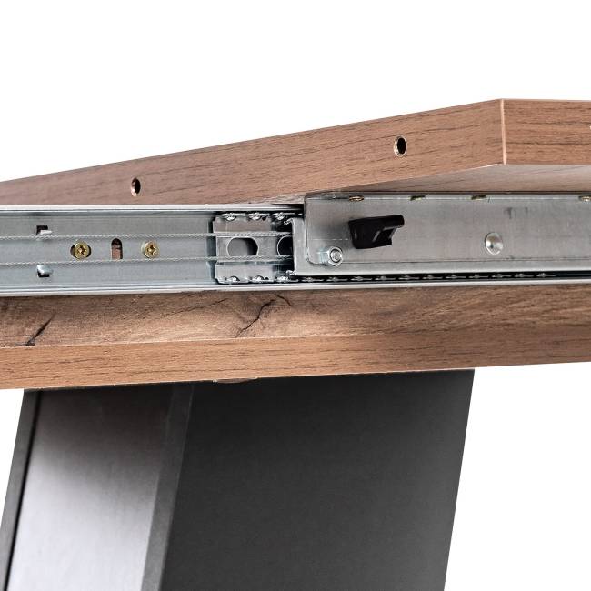 Стол раздвижной Leset Тайп Дуб табачный, компаньон Графит Стол раздвижной Leset Тайп Дуб табачный, компаньон Графит