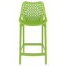 Стул пластиковый полубарный Air Bar 65 зеленый 440х510х950 мм