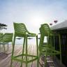 Стул пластиковый полубарный Air Bar 65 зеленый 440х510х950 мм