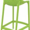 Стул пластиковый полубарный Air Bar 65 зеленый 440х510х950 мм