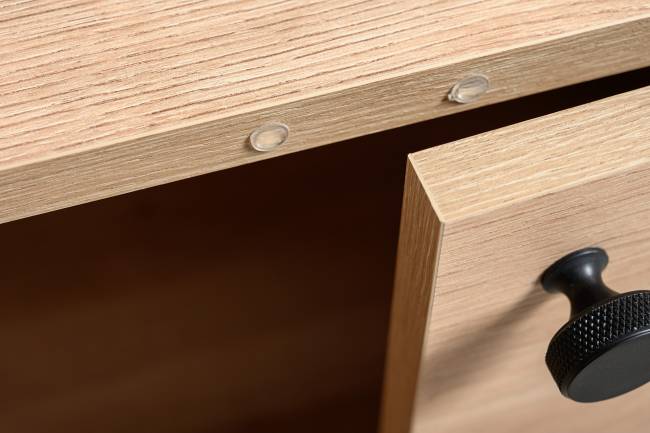 Место для работы и учёбы двоих людей Брюс из двух столов и двух комодов-тумб цвет чёрный/Battle rock Santiago/столешница МДФ ель карпатская