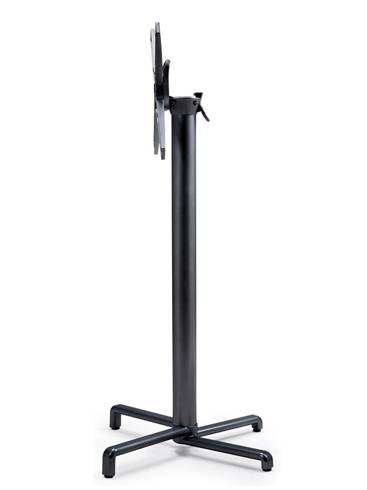 Подстолье металлическое барное складное Scudo High Special антрацит 520х480х1070 мм