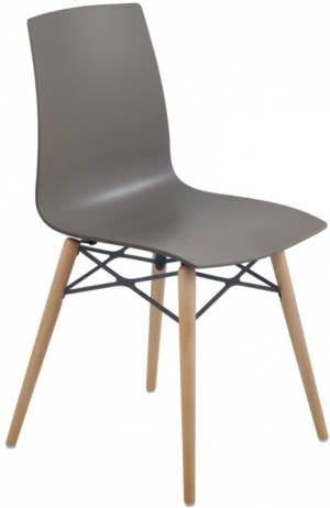 Стул пластиковый X-Treme-S Wox Pro Beech Wood тортора 470х500х840 мм