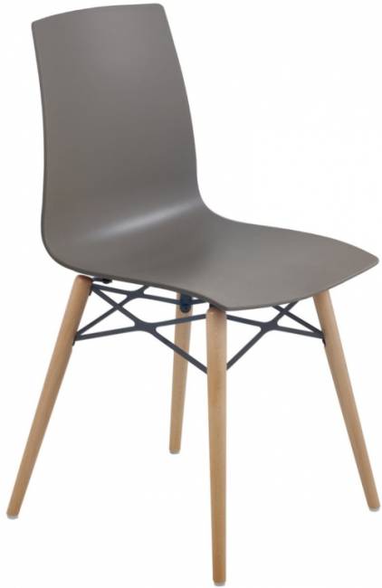 Стул пластиковый X-Treme-S Wox Pro Beech Wood тортора 470х500х840 мм