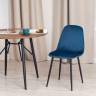 Стул BREEZE (mod. 4724) Велюр/металл , 44 х 53 х 87 см, Blue (синий) HLR63 / черный (Комплект из 4 шт.) синий Велюр/металл Стул BREEZE (mod. 4724) Велюр/металл , 44 х 53 х 87 см, Blue (синий) HLR63 / черный (Комплект из 4 шт.) синий Велюр/металл