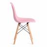 Стул CINDY (EAMES) (mod. 1801) дерево бук/металл/сиденье пластик, 45x51x82 см, Light pink (светло-розовый) (Комплект из 4 шт.) Light pink (светло-розовый) дерево бук/металл/сиденье пластик