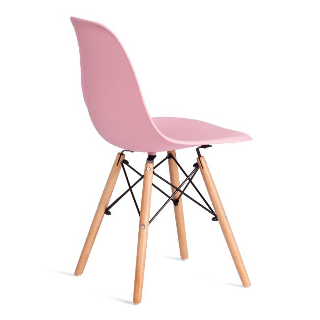 Стул CINDY (EAMES) (mod. 1801) дерево бук/металл/сиденье пластик, 45x51x82 см, Light pink (светло-розовый) (Комплект из 4 шт.) розовый дерево бук/металл/сиденье пластик Стул CINDY (EAMES) (mod. 1801) дерево бук/металл/сиденье пластик, 45x51x82 см, Light pink (светло-розовый) (Комплект из 4 шт.) розовый дерево бук/металл/сиденье пластик