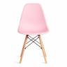 Стул CINDY (EAMES) (mod. 1801) дерево бук/металл/сиденье пластик, 45x51x82 см, Light pink (светло-розовый) (Комплект из 4 шт.) Light pink (светло-розовый) дерево бук/металл/сиденье пластик
